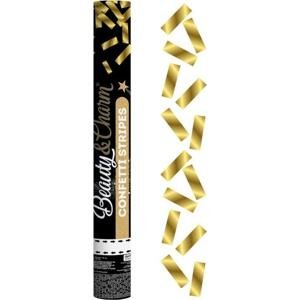 Godan / confetti B&C pneumatické konfety Zlaté proužky, fólie / 40 cm