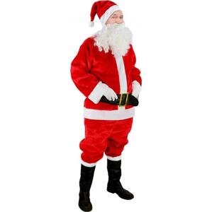 Godan / costumes Set "Santa Claus Costume" (čepice, mikina, kalhoty, vousy, pásek, návleky na boty, rukavice) velikost UN.