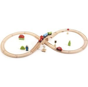 TREFL Dřevěná dráha s vláčky - Fun play railway