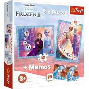 TREFL 2v1 puzzle MEMOS - Princezny ve své zemi