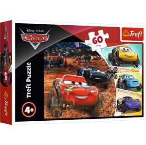 TREFL Puzzle Disney Cars Blesk McQueen s přáteli, 60 dílků