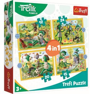 TREFL Puzzle Treflíci: Společná zábava 4v1