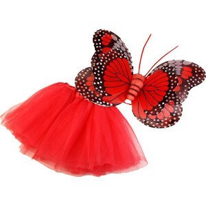 Karnevalový kostým - motýl Varianta: 6 červená, Balení: 1 sada