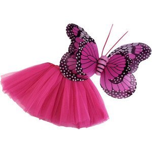 Karnevalový kostým - motýl Varianta: 5 fialovorůžová, Balení: 1 sada