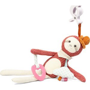 BabyOno BabyOno Závěsná hračka s klipem - Sloth Leon, pudorvá, béžová