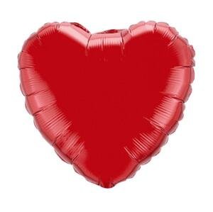 Flexmetal Fóliový balónek 9" FX - "Srdce" (červený)