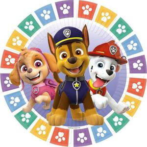 Amscan Talerzyki papierowe Paw Patrol, okrągłe, 18 cm, 8 szt.