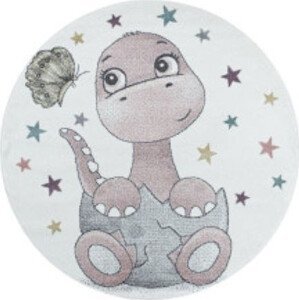 Ayyildiz koberce Dětský kusový koberec Funny 2106 pink kruh Rozměry koberců: 160x160 (průměr) kruh