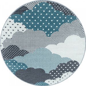 Ayyildiz koberce Dětský kusový koberec Bambi 820 blue kruh Rozměry koberců: 160x160 (průměr) kruh
