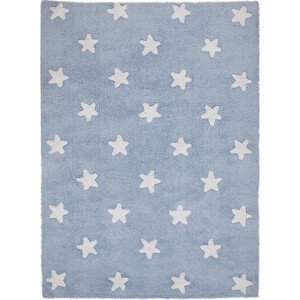 Lorena Canals koberce Přírodní koberec, ručně tkaný Stars Blue-White Rozměry koberců: 120x160
