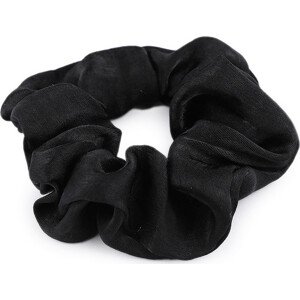 Gumička scrunchie do vlasů Varianta: 6 černá, Balení: 20 ks