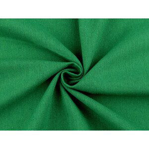 Lněná látka Varianta: 28 (167 g/m²) (21) zelená pastelová, Balení: 1 m