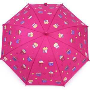 Dětský deštník kouzelný cupcakes, příšerky, auta Varianta: 2 pink cupcake, Balení: 1 ks