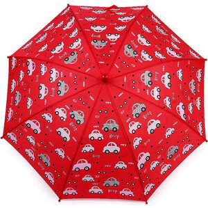 Dětský deštník kouzelný cupcakes, příšerky, auta Varianta: 6 červená auto, Balení: 1 ks