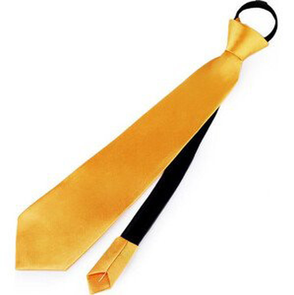 Saténová párty kravata jednobarevná Varianta: 2 zlatá, Balení: 1 ks