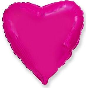 Flexmetal Fóliový balónek 18" FX - "Heart" (tmavě růžový)