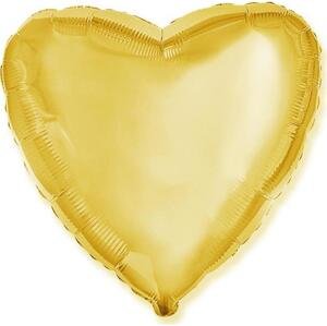 Flexmetal Fóliový balónek 18" FX - "Srdce" (zlatý)