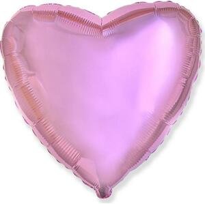 Flexmetal Fóliový balónek 18" FX - "Heart" (velmi světle růžový)