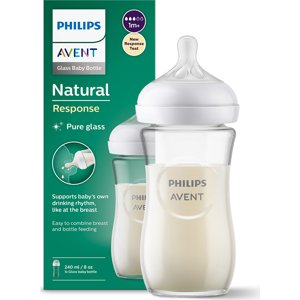 Láhev Avent Natural Response 240 ml +1m skleněná