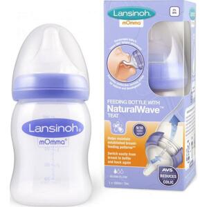 Láhev LANSINOH 160 ml + savička NaturalWave