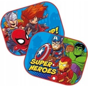 Marvel Stínítko do auta boční 2 ks - Super heroes