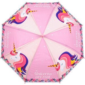 Dětský vystřelovací deštník jednorožec Varianta: 5 růžová sv. jednorožec, Balení: 1 ks