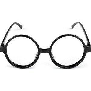 Karnevalové brýle kulaté Varianta: 5 černá, Balení: 1 ks