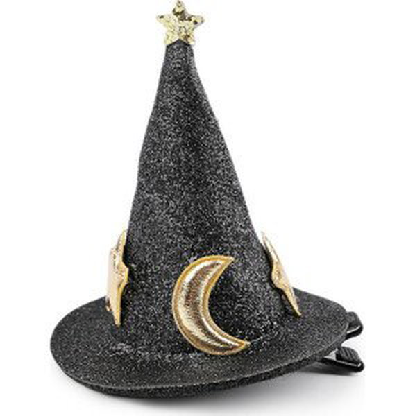 Sponka do vlasů čarodějnický klobouk Varianta: černá zlatá, Balení: 1 ks