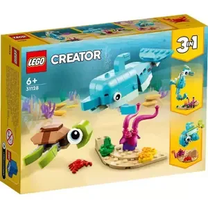 LEGO CREATOR Delfín a želva 3v1 31128 STAVEBNICE