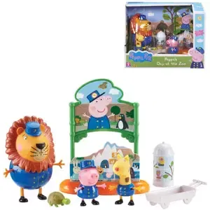 Prasátko Peppa Pig ZOO sada 3 figurky s doplňky plast v krabici