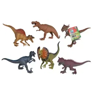 Gumový dinosaurus 17-22cm, 6 druhů