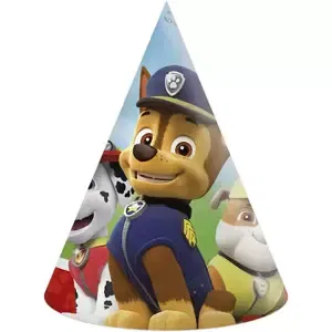 PROCOS Párty čepičky papírové 14cm Tlapková Patrola (Paw Patrol) set 6ks