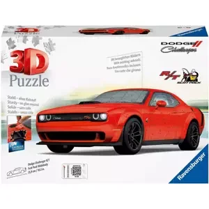 RAVENSBURGER Puzzle 3D Auto Dodge Challenger R/T Scat Pack Red 108 dílků