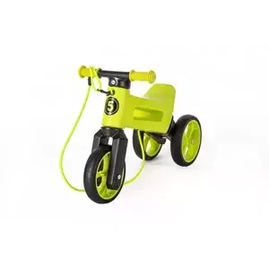 Odrážedlo FUNNY WHEELS Rider SuperSport zelené 2v1+popruh, výš. sedla 28/30cm nos. 25kg 18m+ v sáčku