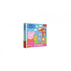 Domino papírové Peppa Pig/Prasátko Peppa 28 kartiček společenská hra v krabici 20x20x5cm