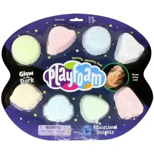 PlayFoam pěnová kuličková modelína set 8ks svítí ve tmě fosforeskuje