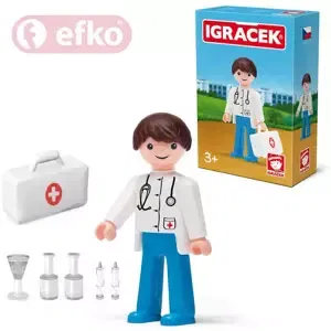 EFKO IGRÁČEK Doktor s doplňky v krabičce STAVEBNICE