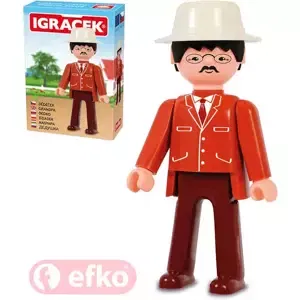 EFKO IGRÁČEK Dědeček figurka 7,5cm rodina v krabičce STAVEBNICE