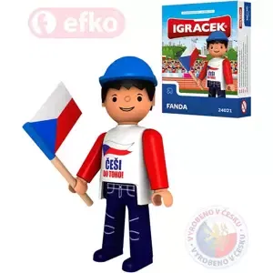 EFKO IGRÁČEK Fanda hokejová figurka 7,5cm v krabičce STAVEBNICE