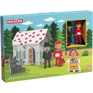 EFKO IGRÁČEK Červená Karkulka kreativní set se 2 figurkami a pohádkou