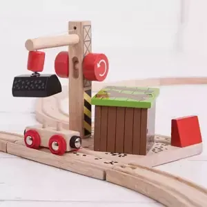 Bigjigs Rail Uhelný důl s jeřábem