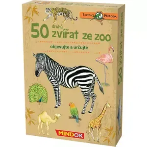 MINDOK HRA kvízová Expedice Příroda: 50 zvířat ze ZOO naučná