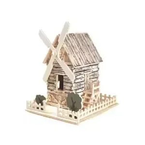 Woodcraft Dřevěné 3D puzzle větrný mlýn