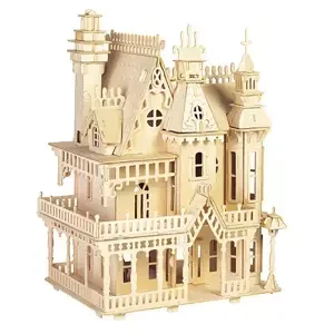 Woodcraft Dřevěné 3D puzzle gotický dům