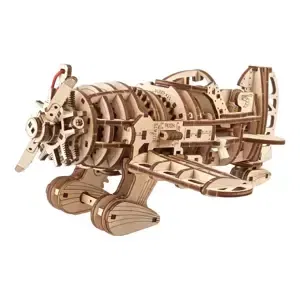 Ugears 3D dřevěné mechanické puzzle Letadlo Mad Hornet