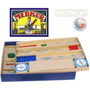 MERKUR Classic C03 141 modelů 163 dílků retro KOVOVÁ STAVEBNICE