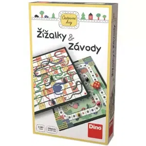 DINO Hra cestovní Žížalky a Závody 2v1