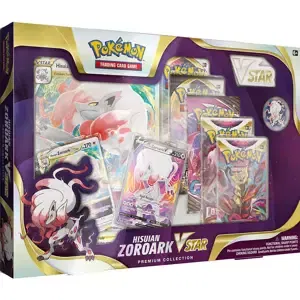 ADC Pokémon TCG: Hisuian Zoroark V Star Premium Collection 5x booster s doplňky