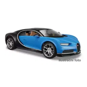 Maisto - Bugatti Chiron, modrá, 1:24