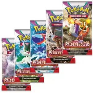 ADC Hra Pokémon TCG SV02 Paldea Evolved booster set 10 karet v sáčku